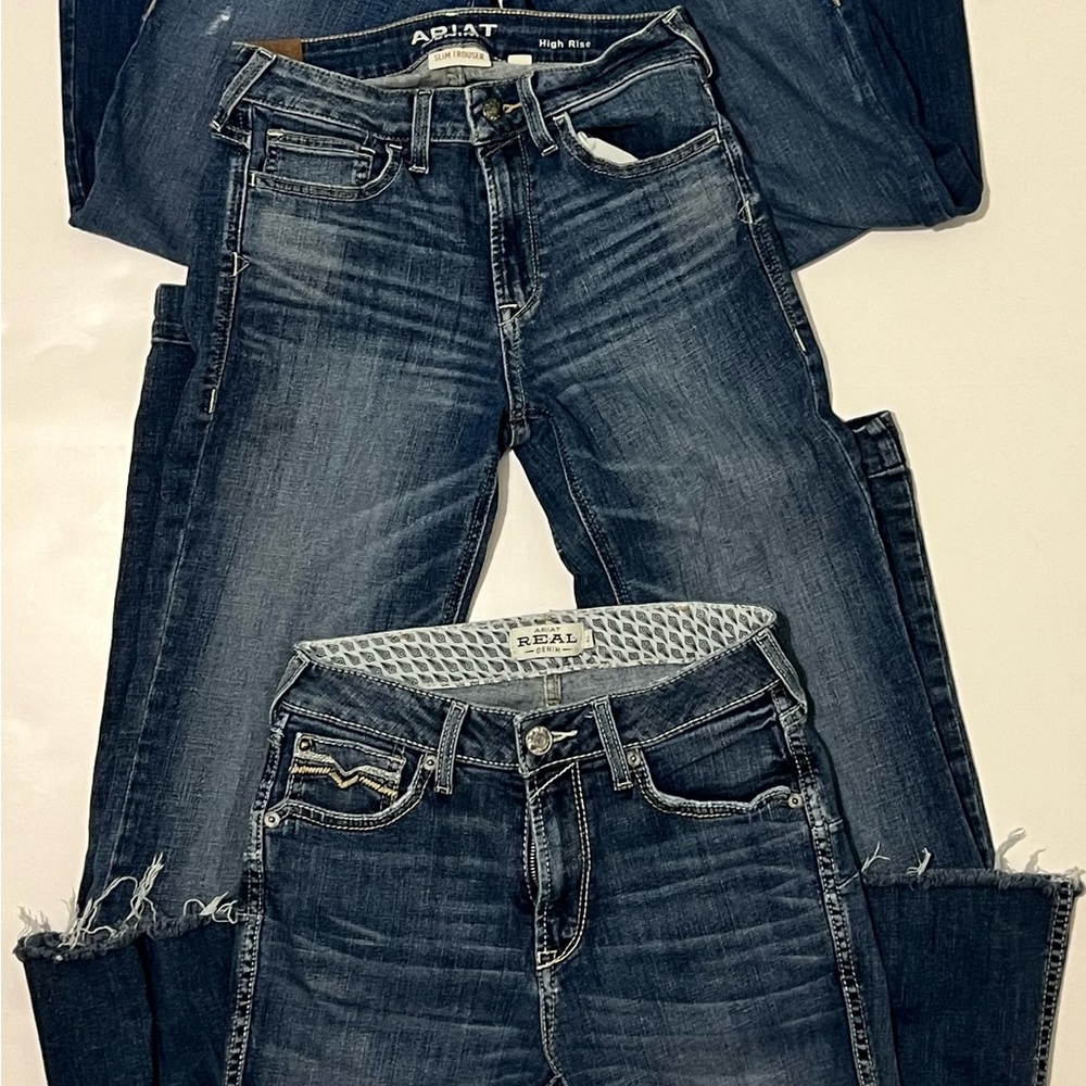 3 Ariat Jean Womens 27s/27R/27L Real denim 5 Pockets Cotton Stretch Jeans
